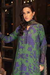 MPT-2409-B | 3Pc Unstitched Suit Printed Cambric Fall Edit 24 By Maria B