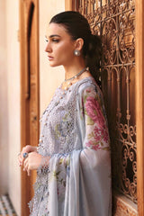 3 Piece Unstitched Embroidered Dobby Lawn Suit By Maria B D-2509-B
