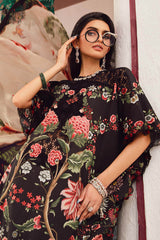 3 Piece Unstitched Embroidered Linen Suit By Maria B | MPT-2709-B