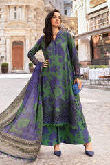 MPT-2409-B | 3Pc Unstitched Suit Printed Cambric Fall Edit 24 By Maria B