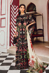 3 Piece Unstitched Embroidered Linen Suit By Maria B | MPT-2709-B