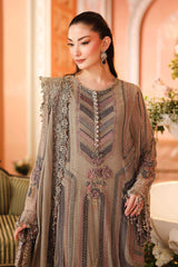 3 Piece Unstitched Embroidered Chiffon Suit By Maria B