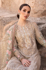 D-2410-A | 3PC Unstitched Luxury Lawn By Maria B