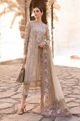 D-2410-A | 3PC Unstitched Luxury Lawn By Maria B