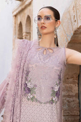 D-2411-B | 3PC Unstitched Luxury Lawn By Maria B