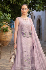 D-2411-B | 3PC Unstitched Luxury Lawn By Maria B