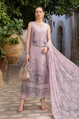 D-2411-B | 3PC Unstitched Luxury Lawn By Maria B