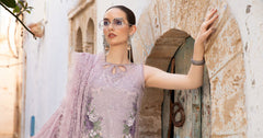D-2411-B | 3PC Unstitched Luxury Lawn By Maria B