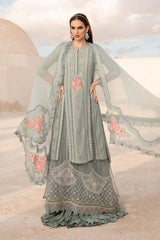 D-2412-B | 3PC Unstitched Luxury Lawn By Maria B