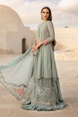 D-2412-B | 3PC Unstitched Luxury Lawn By Maria B