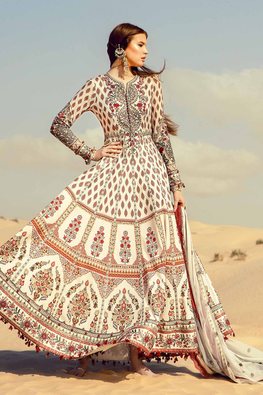 D-2413-A | 3PC Unstitched Luxury Lawn By Maria B