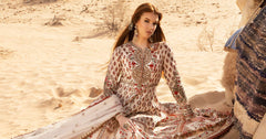 D-2413-A | 3PC Unstitched Luxury Lawn By Maria B