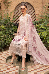 D-2414-A | 3PC Unstitched Luxury Lawn By Maria B