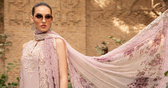 D-2414-A | 3PC Unstitched Luxury Lawn By Maria B