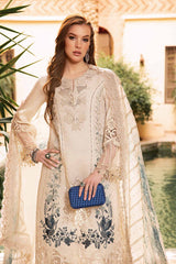 D-2414-B | 3PC Unstitched Luxury Lawn By Maria B