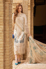 D-2414-B | 3PC Unstitched Luxury Lawn By Maria B