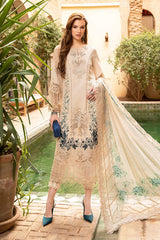 D-2414-B | 3PC Unstitched Luxury Lawn By Maria B