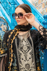 D-2415-B | 3PC Unstitched Luxury Lawn By Maria B