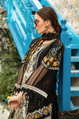 D-2415-B | 3PC Unstitched Luxury Lawn By Maria B