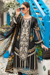 D-2415-B | 3PC Unstitched Luxury Lawn By Maria B