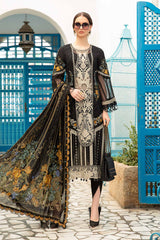 D-2415-B | 3PC Unstitched Luxury Lawn By Maria B