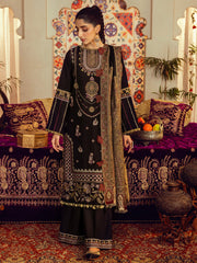 AAKS | 3 Pc Unstitched Suit Kashmiri Hand Wooven Embroidered Shawl Collection Bayaan By Cinq