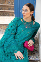 D-2402-A | 3PC Unstitched Luxury Lawn By Maria B
