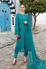 D-2402-A | 3PC Unstitched Luxury Lawn By Maria B