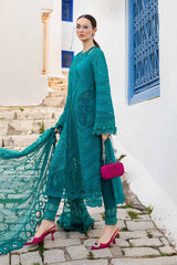 D-2402-A | 3PC Unstitched Luxury Lawn By Maria B