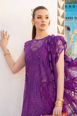D-2402-B | 3PC Unstitched Luxury Lawn By Maria B