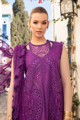 D-2402-B | 3PC Unstitched Luxury Lawn By Maria B
