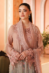 3 Piece Unstitched Embroidered Chiffon Suit By Maria B