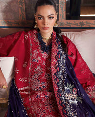3-PC Unstitched Embroidered Lawn Reine By Republic Womenswear | Belle Rosee
