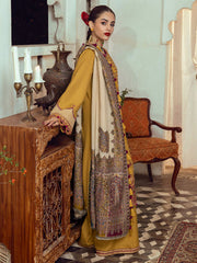 AFSANA | 3 Pc Unstitched Suit Kashmiri Hand Wooven Embroidered Shawl Collection Bayaan By Cinq