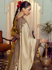 AFSANA | 3 Pc Unstitched Suit Kashmiri Hand Wooven Embroidered Shawl Collection Bayaan By Cinq