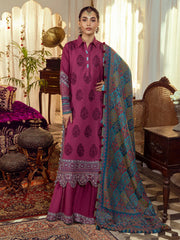 DASHT | 3 Pc Unstitched Suit Kashmiri Hand Wooven Embroidered Shawl Collection Bayaan By Cinq