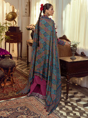 DASHT | 3 Pc Unstitched Suit Kashmiri Hand Wooven Embroidered Shawl Collection Bayaan By Cinq