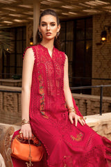 D-2404-A | 3PC Unstitched Luxury Lawn By Maria B