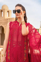 D-2404-A | 3PC Unstitched Luxury Lawn By Maria B