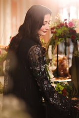 3 Piece Unstitched Embroidered Chiffon Suit By Maria B