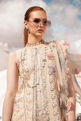 D-2406-B | 3PC Unstitched Luxury Lawn By Maria B