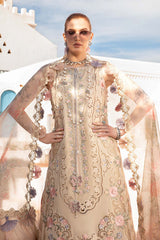 D-2406-B | 3PC Unstitched Luxury Lawn By Maria B