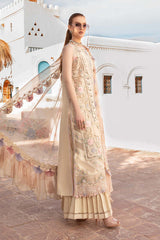 D-2406-B | 3PC Unstitched Luxury Lawn By Maria B