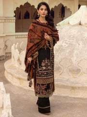 VASAL | 3 Pc Unstitched Suit Kashmiri Hand Wooven Embroidered Shawl Collection Bayaan By Cinq