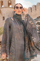 D-2407-B | 3PC Unstitched Luxury Lawn By Maria B