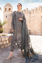 D-2407-B | 3PC Unstitched Luxury Lawn By Maria B
