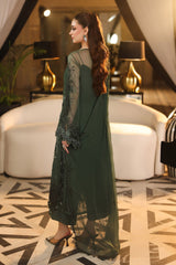 3 Piece Unstitched Embroidered Chiffon Suit By Maria B