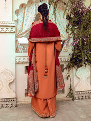 GERWA | 3 Pc Unstitched Suit Kashmiri Hand Wooven Embroidered Shawl Collection Bayaan By Cinq