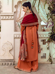 GERWA | 3 Pc Unstitched Suit Kashmiri Hand Wooven Embroidered Shawl Collection Bayaan By Cinq