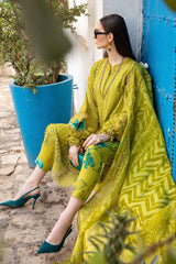 D-2408-A | 3PC Unstitched Luxury Lawn By Maria B